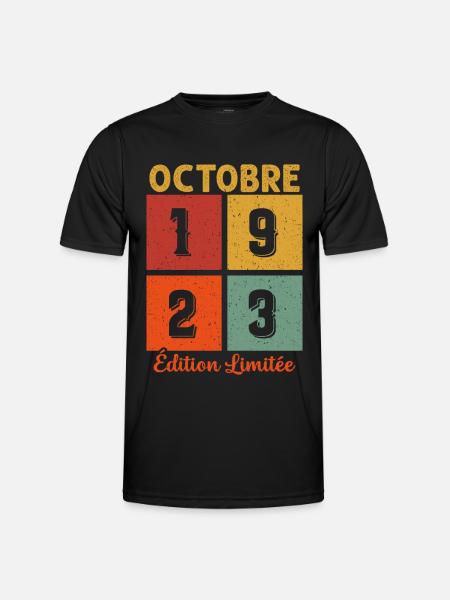 Octobre 1923 Édition limitée - T-shirt sport Homme - noir