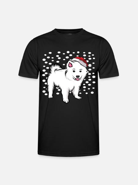WEIHNACHTS HUND - Männer Funktions-T-Shirt - Schwarz