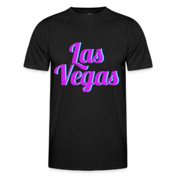 LAS VEGAS - Men's Functional T-Shirt - black - Front - AI Model Male 178 dark (178cm)