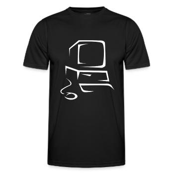 Alter Computer - Männer Funktions-T-Shirt - Schwarz - Vorne - AI Model Male 178 dark (178cm)