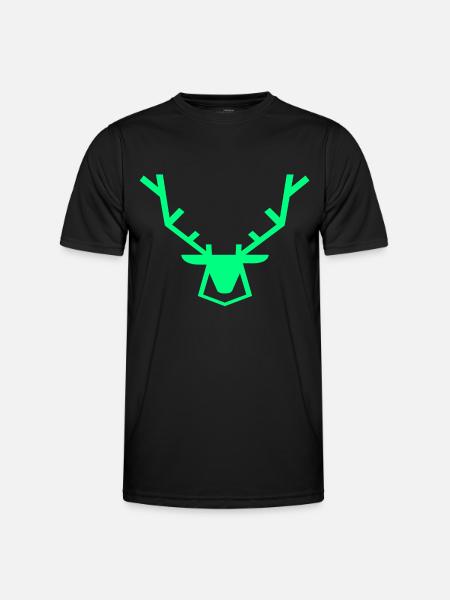 Cerf - T-shirt sport Homme - noir