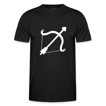 Pfeil und Bogen - Männer Funktions-T-Shirt - Schwarz - Vorne - AI Model Male 178 dark (178cm)