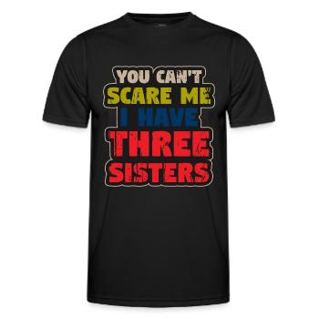 Geschwister - Männer Funktions-T-Shirt - Schwarz - Vorne - AI Model Male 178 dark (178cm)