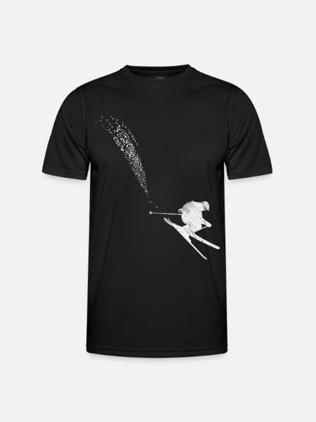 Ski - (17) - T-shirt sport Homme - noir