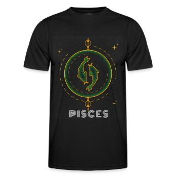 Poissons Poissons Poissons Poissons - T-shirt sport Homme - noir - Devant - AI Model Male 178 dark (178cm)
