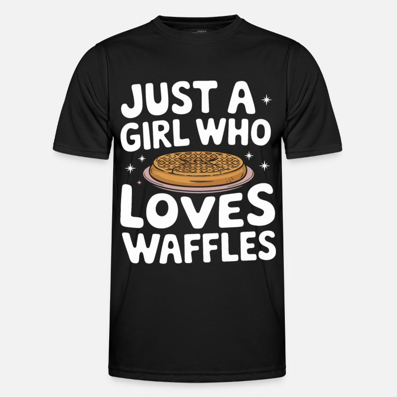 Waffles Breakfast Sweets - Men's Functional T-Shirt - black