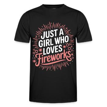 Pyrotechnie Feux d’artifice Pyrotechnie - T-shirt sport Homme - noir - Devant - AI Model Male 178 dark (178cm)
