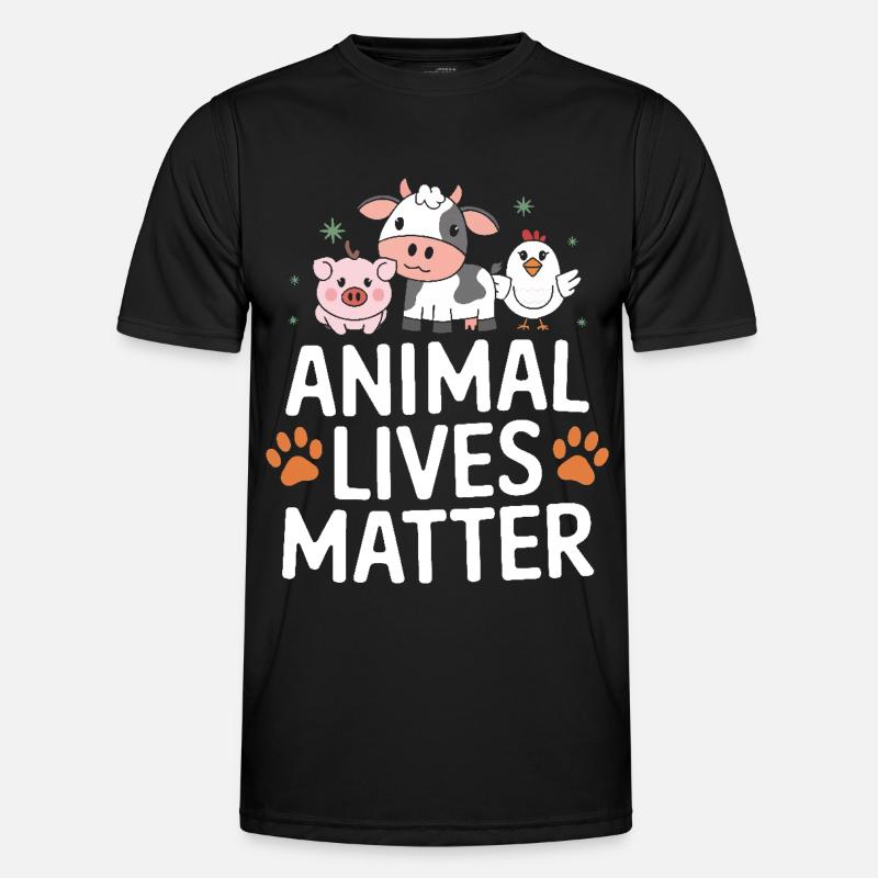 Vegetarian Vegan Veggie Vegetarian - Men's Functional T-Shirt - black