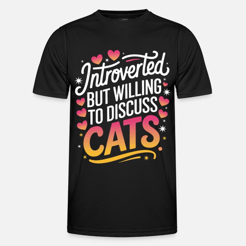 Introvert, antisocial, introvert - Men's Functional T-Shirt - black