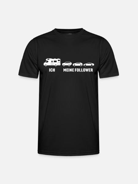 ich meine follower wohnmobil - Männer Funktions-T-Shirt - Schwarz