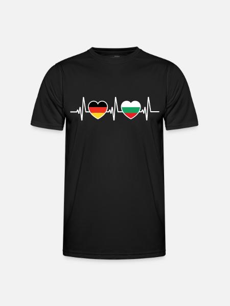 Germany and Bulgaria Bulgarian - Men's Functional T-Shirt - black