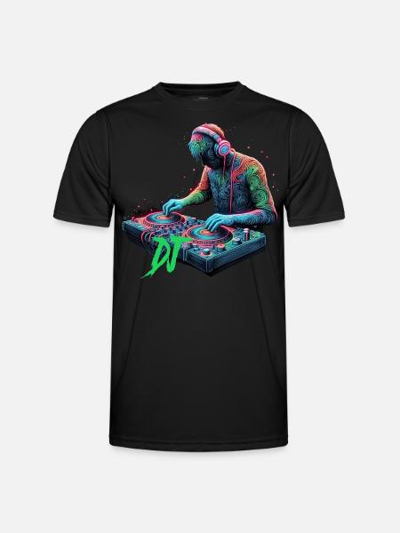 Disc jockey - Men's Functional T-Shirt - black