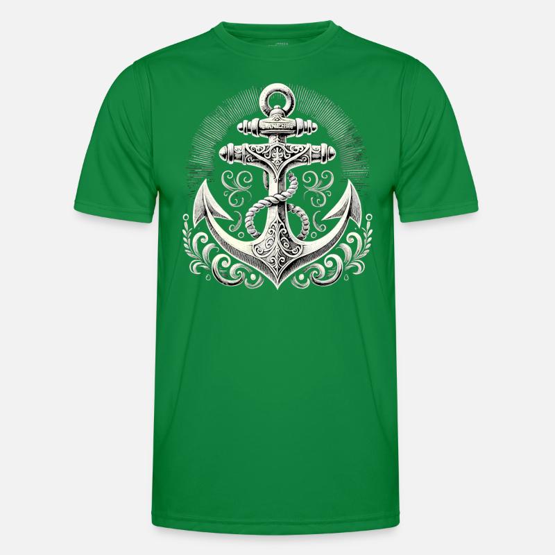 Anker Schiffsanker Anker cool maritim Geschenk Männer Funktions-T-Shirt