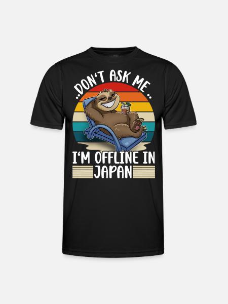 Japan Vacation Trip - Men's Functional T-Shirt - black