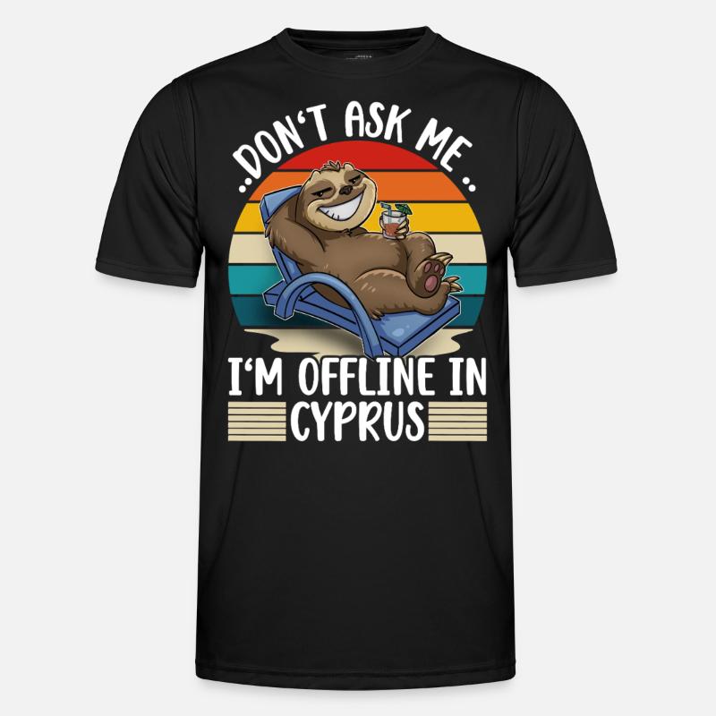 Zypern Urlaub - Männer Funktions-T-Shirt - Schwarz