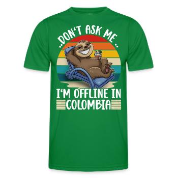 Kolumbien Urlaub - Männer Funktions-T-Shirt - Kelly Green - Vorne - AI Model Male 178 dark (178cm)