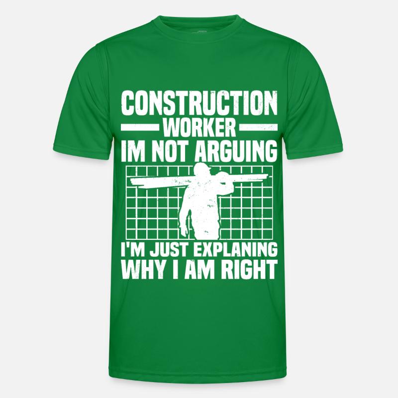 Ouvrier du bâtiment T-shirt sport Homme