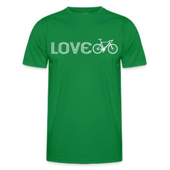 Bike - Men's Functional T-Shirt - kelly green - Front - AI Model Male 178 dark (178cm)