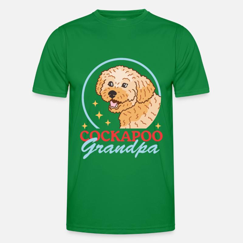 Cockapoo Grandpa Hunde Hundebesitzer Geschenk Männer Funktions-T-Shirt
