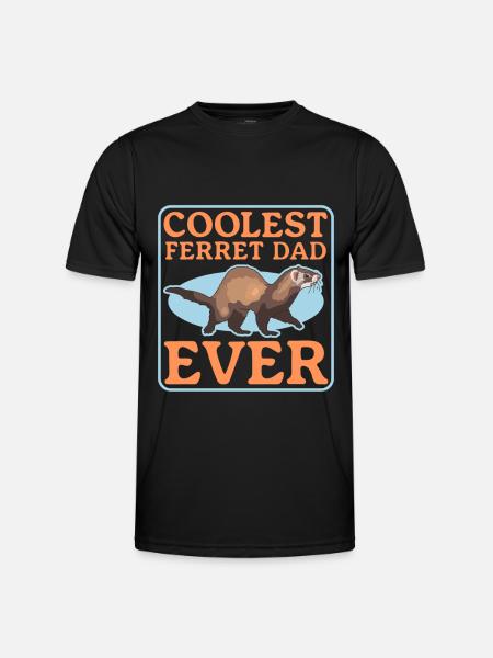 Ferret Dad Ferret Lover Gift - Men's Functional T-Shirt - black