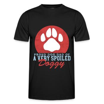 Dog Daddy Master Dogs Dog Owner Cadeau - T-shirt sport Homme - noir - Devant - AI Model Male 178 dark (178cm)