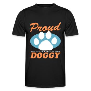 Dog Daddy Master Dog Owner Dog Gift - T-shirt sport Homme - noir - Devant - AI Model Male 178 dark (178cm)