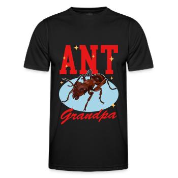 Fourmis Grand-père Formicarium Fourmi Farm Cadeau - T-shirt sport Homme - noir - Devant - AI Model Male 178 dark (178cm)