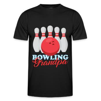 Bowling Grand-père Joueur de bowling Bowling Cadeau - T-shirt sport Homme - noir - Devant - AI Model Male 178 dark (178cm)