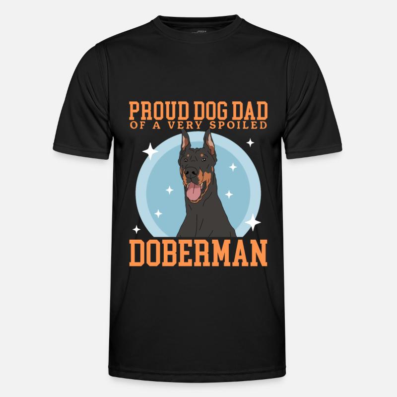 Dobermann Dad Hundepapa Hundebesitzer Geschenk Männer Funktions-T-Shirt