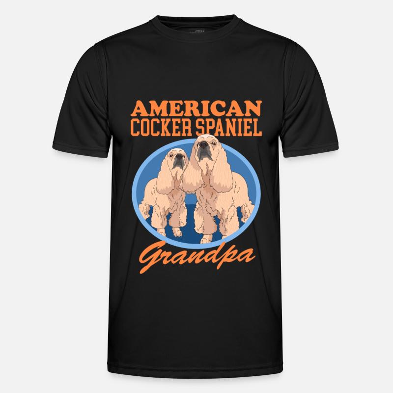 Amerikanischer Cocker Spaniel Opa Hund Geschenk Männer Funktions-T-Shirt