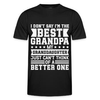 Opa Geschenk Bester Opa Geschenkidee - Männer Funktions-T-Shirt - Schwarz - Vorne - AI Model Male 178 dark (178cm)