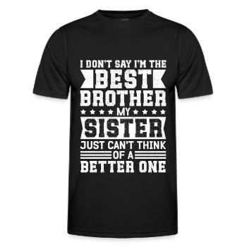 Bruder Geschenkidee Geschenke Geburtstag - Männer Funktions-T-Shirt - Schwarz - Vorne - AI Model Male 178 dark (178cm)