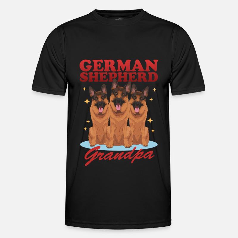 Schäferhunde Opa Deutscher Schäferhund Geschenk Männer Funktions-T-Shirt