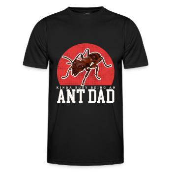 Fourmis Papa Fourmis Ferme Formicarium Cadeau - T-shirt sport Homme - noir - Devant - AI Model Male 178 dark (178cm)