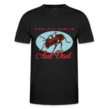 Fourmis papa Formicarium fourmi ferme cadeau - T-shirt sport Homme - noir - Devant - AI Model Male 178 dark (178cm)