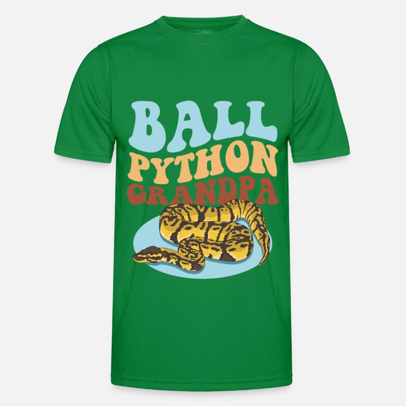 Roi Python Grand-père Python serpent cadeau T-shirt sport Homme
