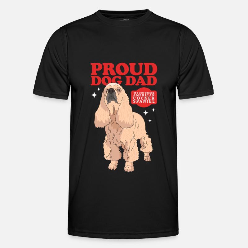 Amerikanischer Cocker Spaniel Dad Geschenk Männer Funktions-T-Shirt