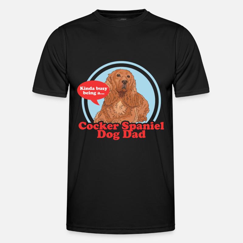 Cocker Spaniel Dad Cockerspaniel Geschenke Männer Funktions-T-Shirt