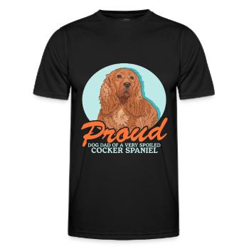 Cocker Spaniel Dad Cocker Spaniels Cadeau - T-shirt sport Homme - noir - Devant - AI Model Male 178 dark (178cm)