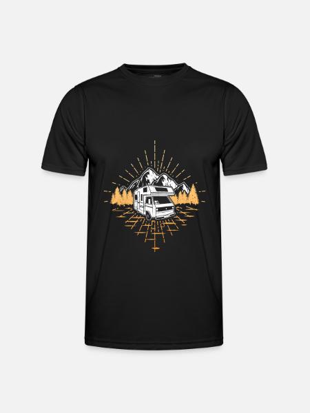 Motorhome Campervan - Men's Functional T-Shirt - black