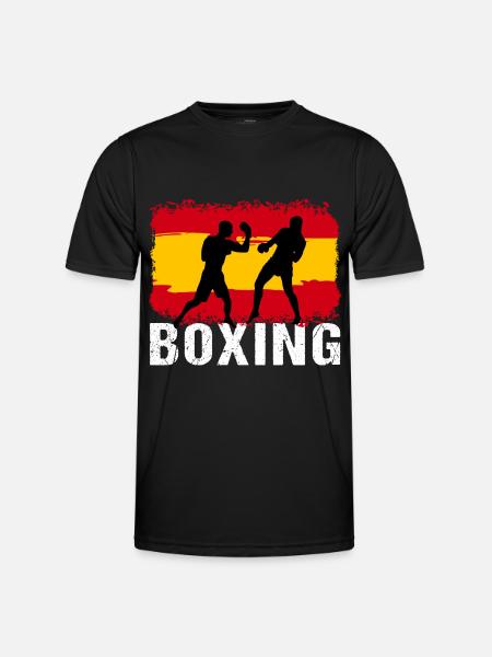 Boxing Spain Martial Arts Boxer - Men's Functional T-Shirt - black