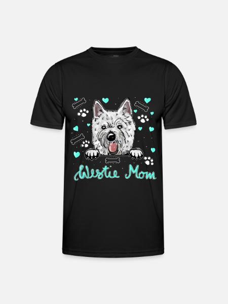 West Highland White Terrier | Westie Mom - Men's Functional T-Shirt - black