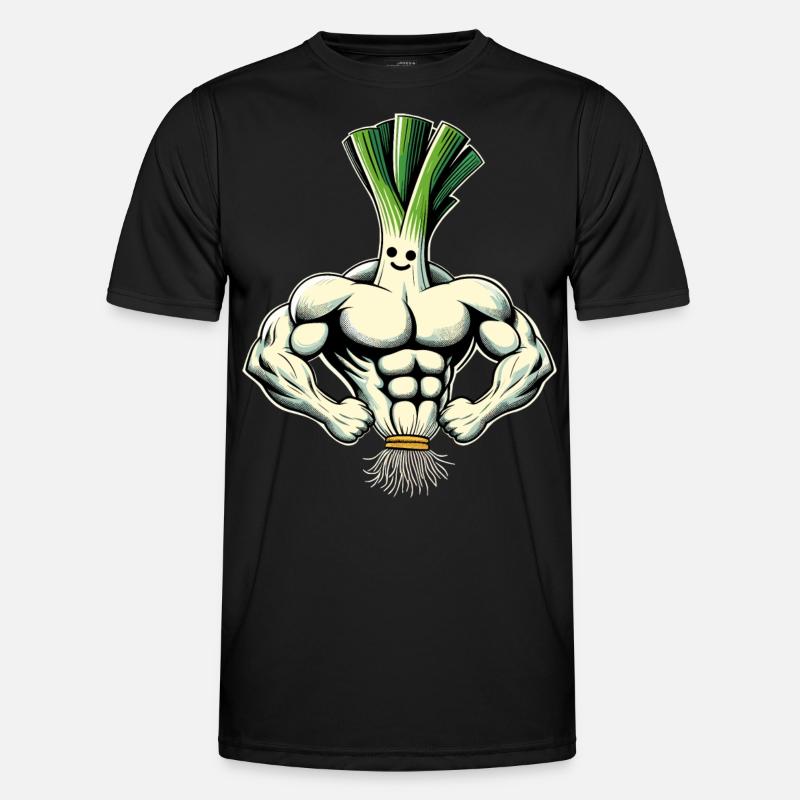 Muscle Leeks - Men's Functional T-Shirt - black