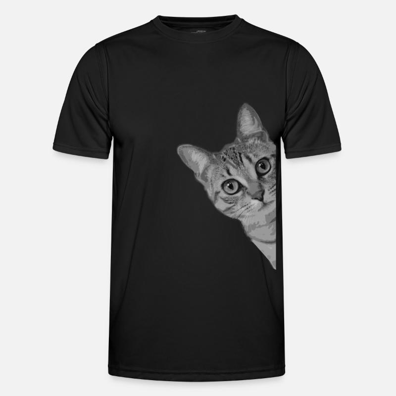 Cute cat kitten - Men's Functional T-Shirt - black