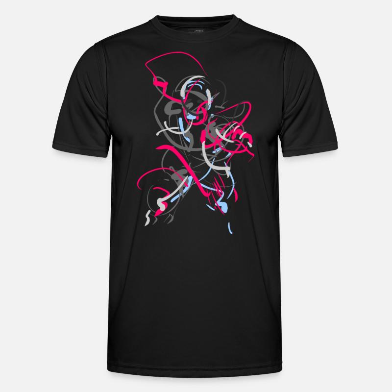 Abstrakt Männer Funktions-T-Shirt