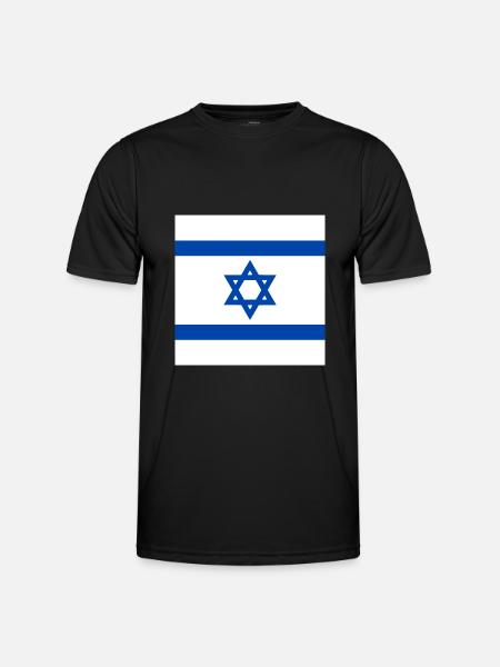 Israel flag - Men's Functional T-Shirt - black