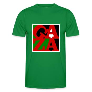 Gaza - Men's Functional T-Shirt - kelly green - Front - AI Model Male 178 dark (178cm)