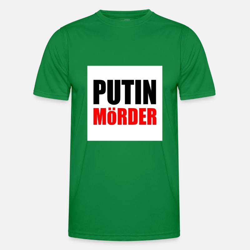 Putin mörder Männer Funktions-T-Shirt