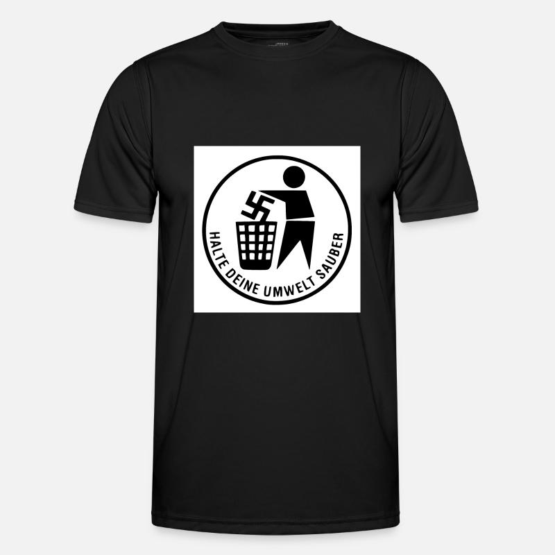 Keep your environment clean - Men's Functional T-Shirt - black