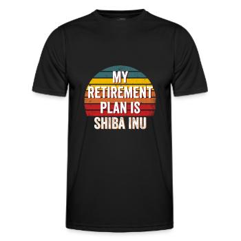 Shiba Inu Token - Shiba inu, Shiba inu krypto - Männer Funktions-T-Shirt - Schwarz - Vorne - AI Model Male 178 dark (178cm)